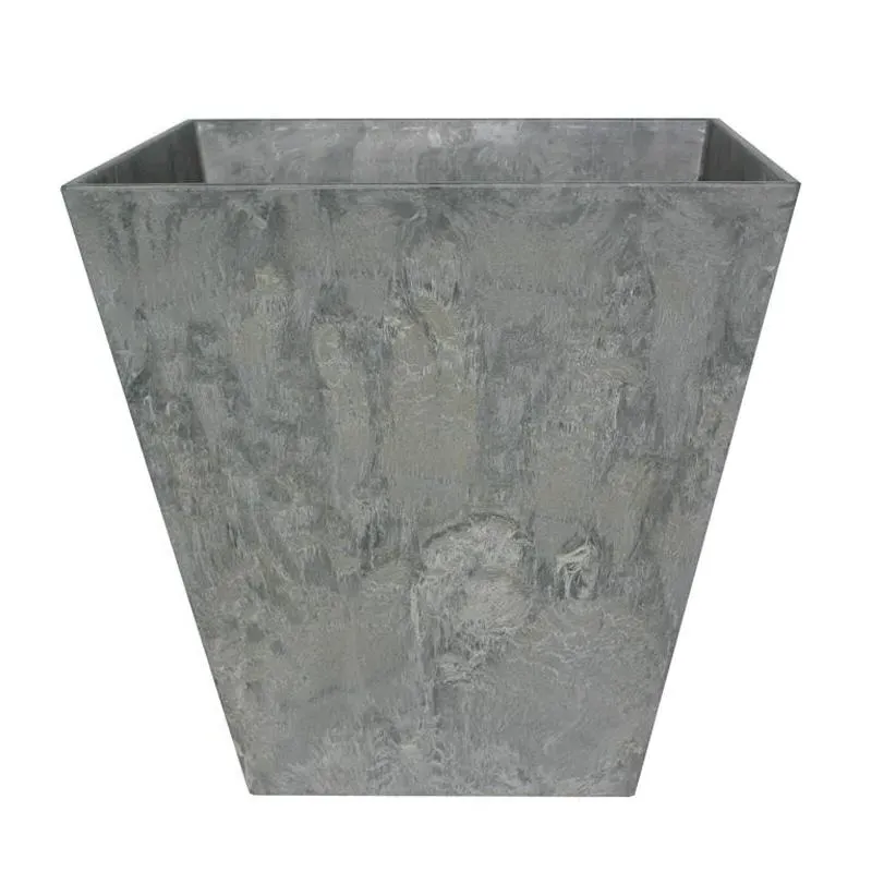Square Plant Pot - Grey, Artstone image