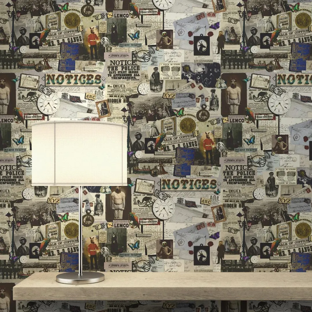 Steampunk Wallpaper Roll - Graduate Collection
