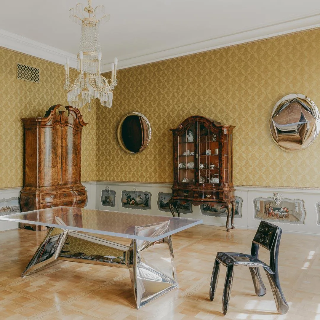 Steel Chair with FiDU Technology - Polished Inox