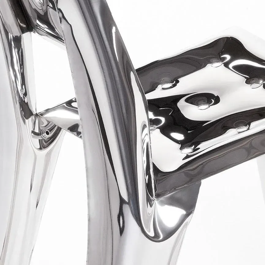 Steel Chair with FiDU Technology - Polished Inox