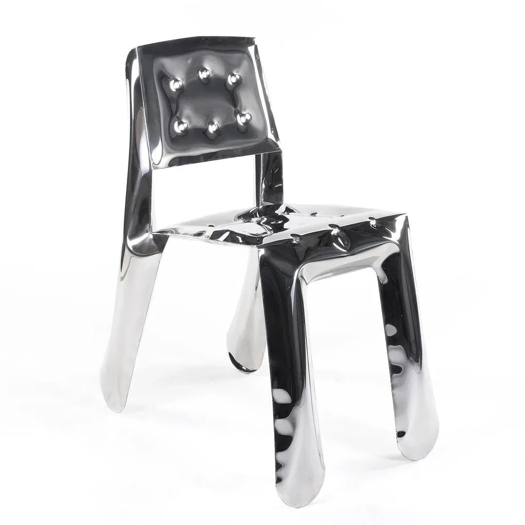 Steel Chair with FiDU Technology - Polished Inox image
