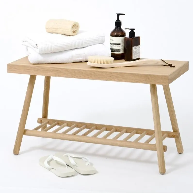 Storage Bench Seat - Natural, Oak