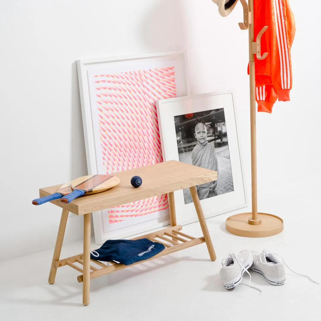 Storage Bench Seat - Natural, Oak