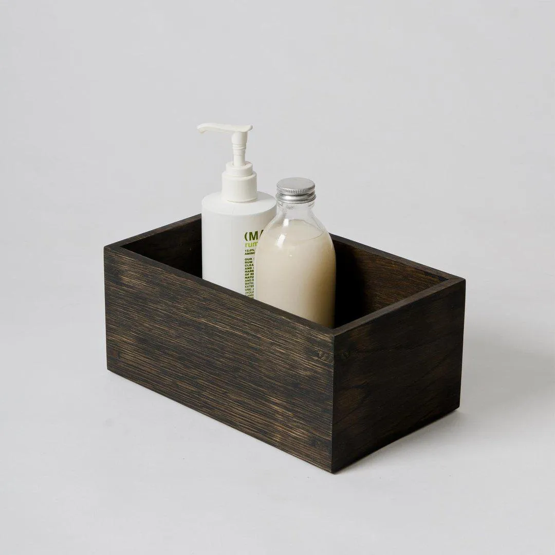Storage Box - Dark Oak, Solid Wood image