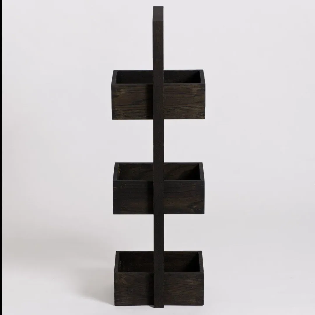 Storage Caddy - Dark Oak, Solid Wood