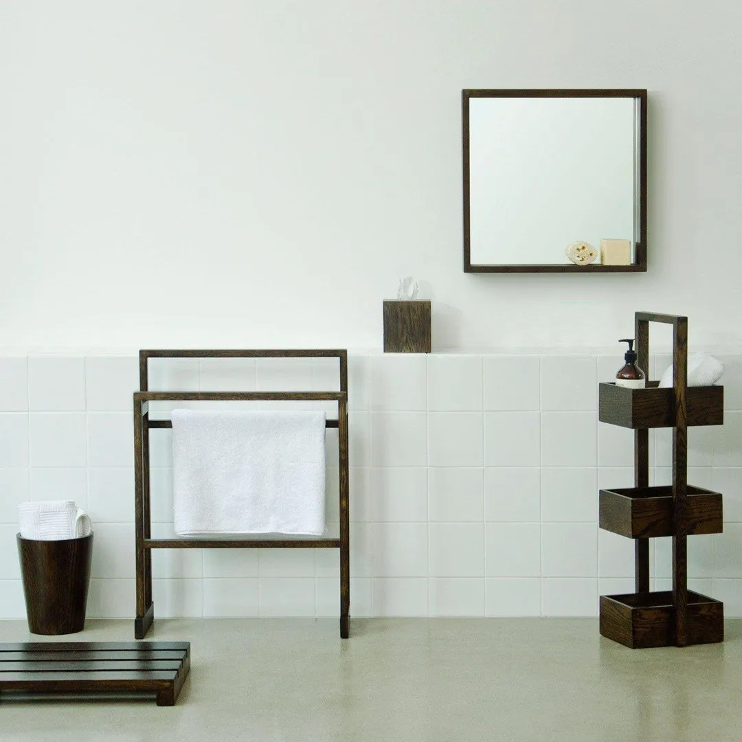 Storage Caddy - Dark Oak, Solid Wood
