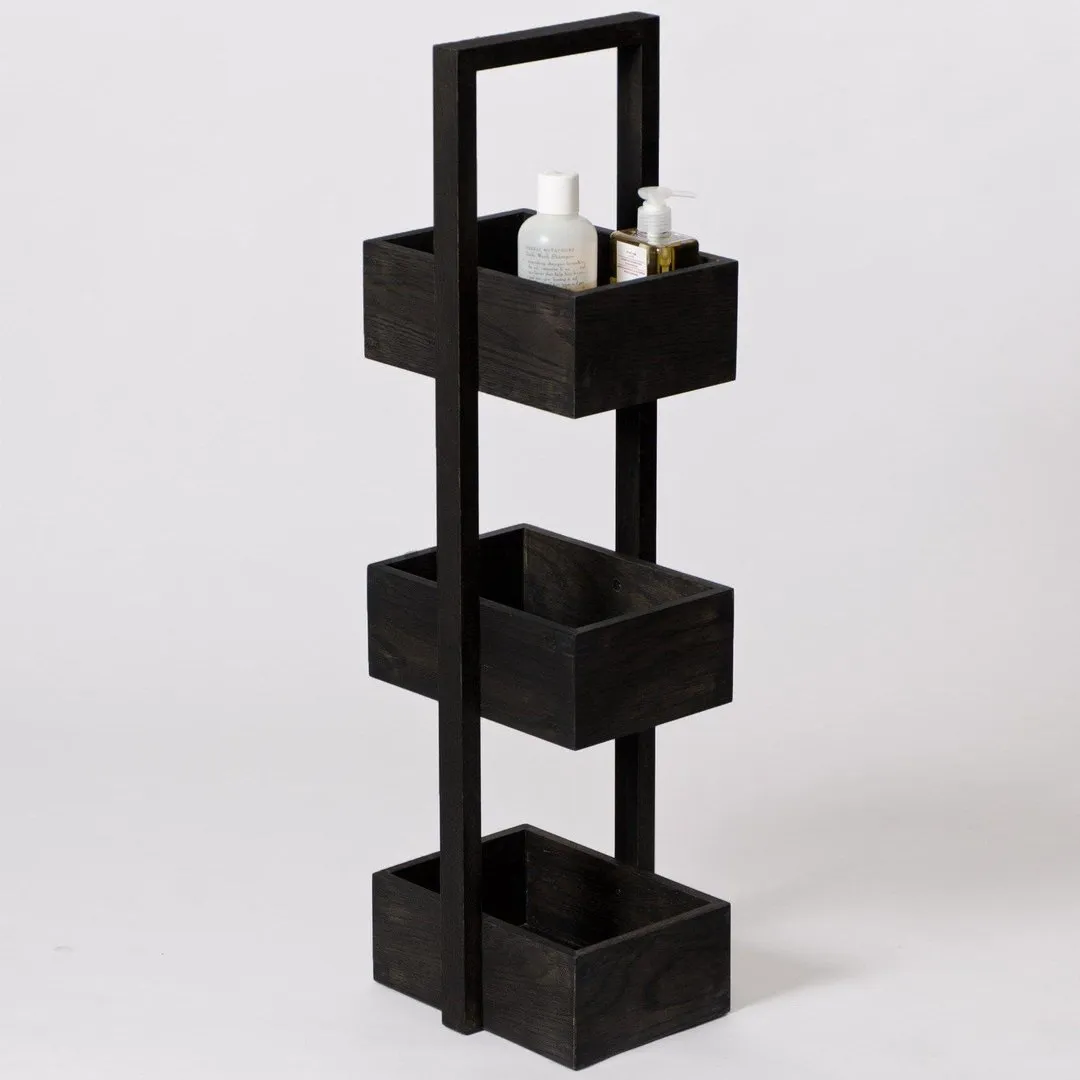 Storage Caddy - Dark Oak, Solid Wood