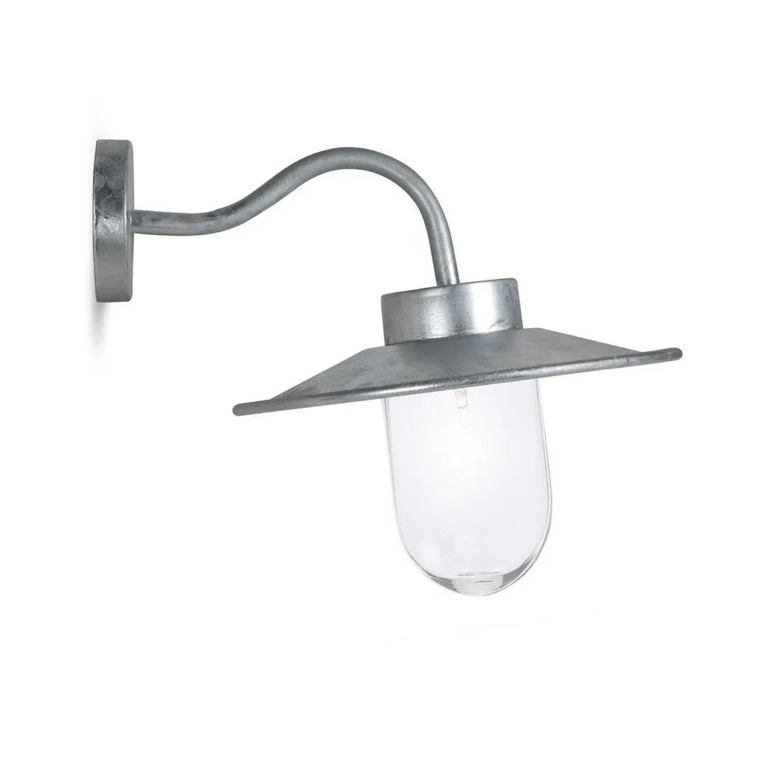 Swan Neck Wall Light - Steel