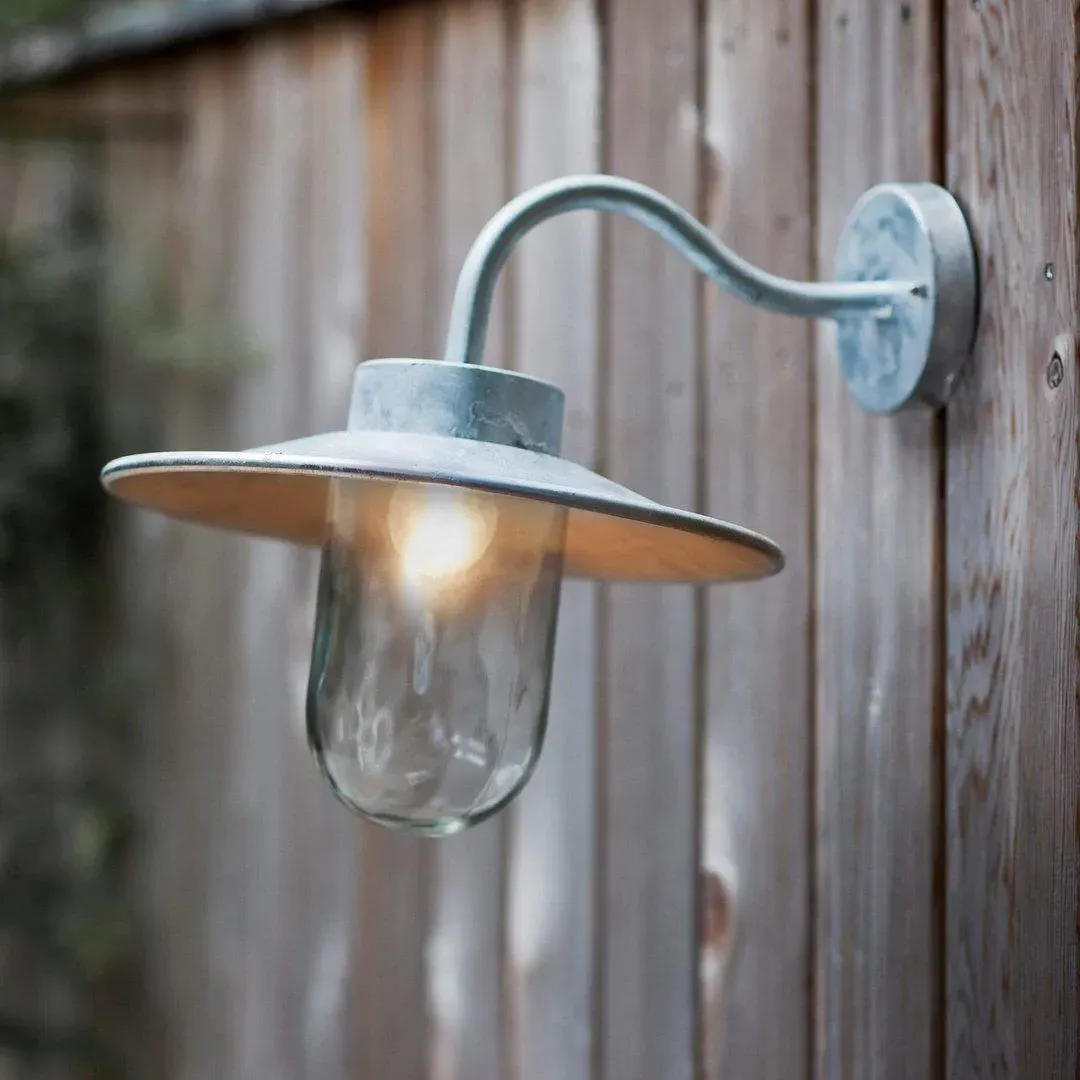 Swan Neck Wall Light - Steel