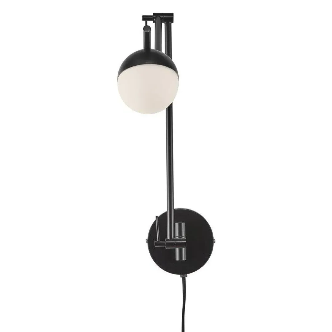 Swing Arm Wall Light - Black