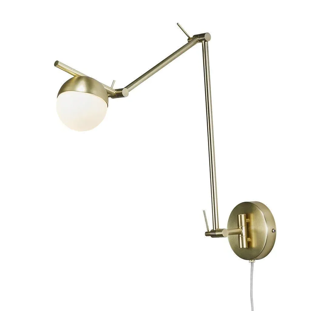Swing Arm Wall Light - Brass