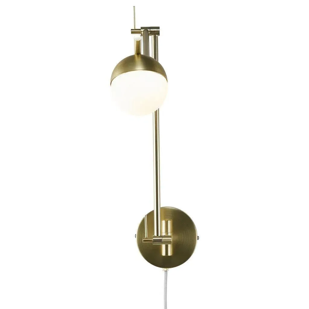 Swing Arm Wall Light - Brass