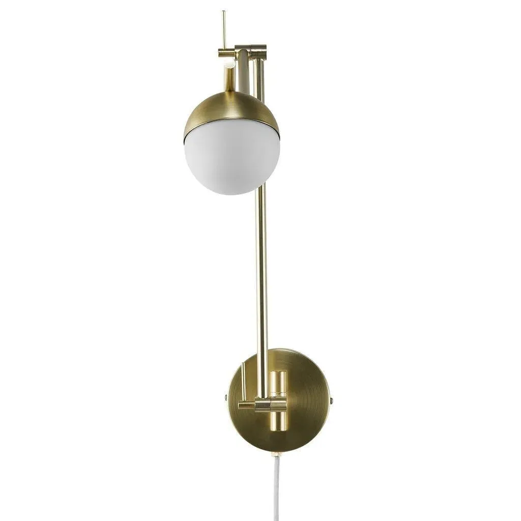 Swing Arm Wall Light - Brass