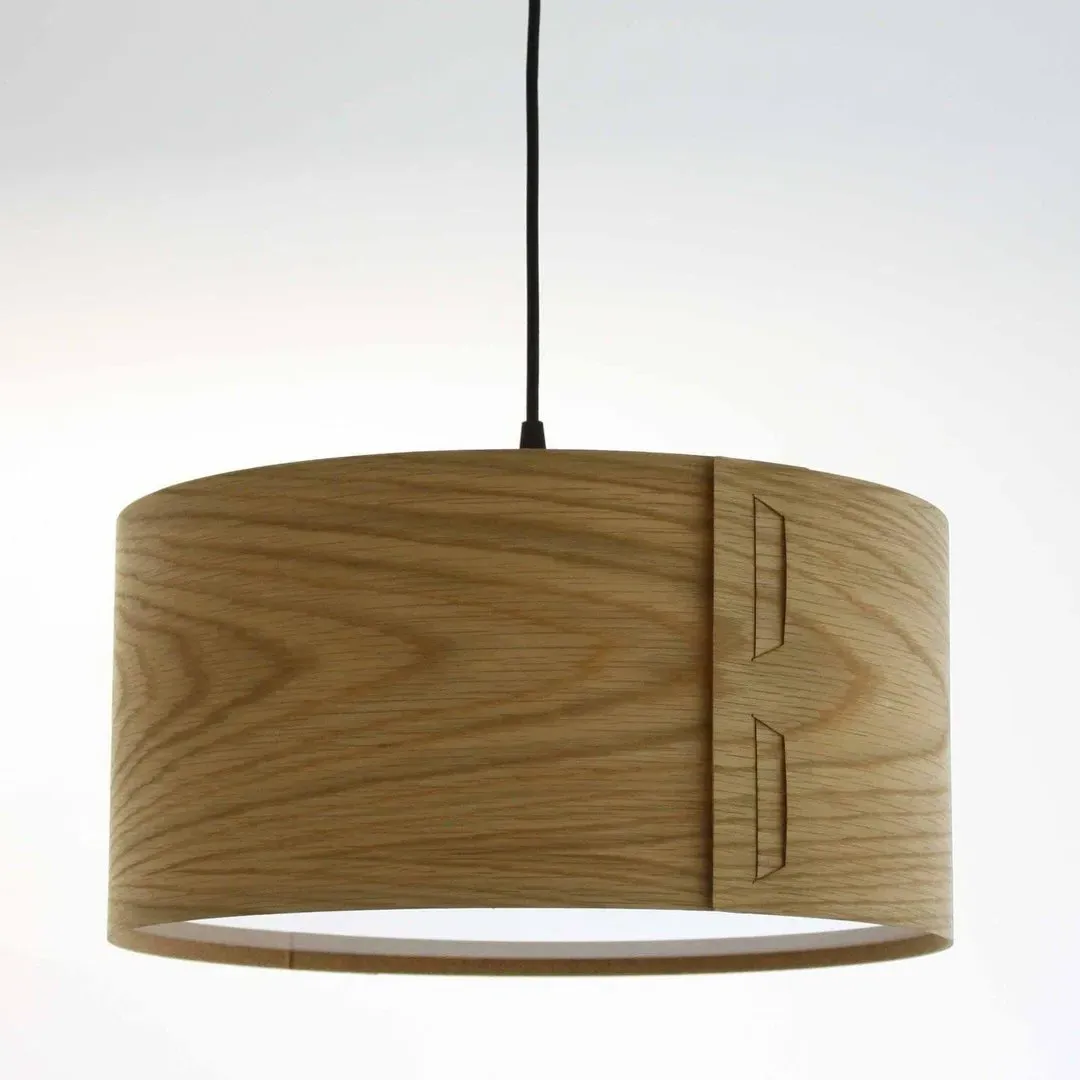 Tab Pendant Light Shade - Oak Veneer