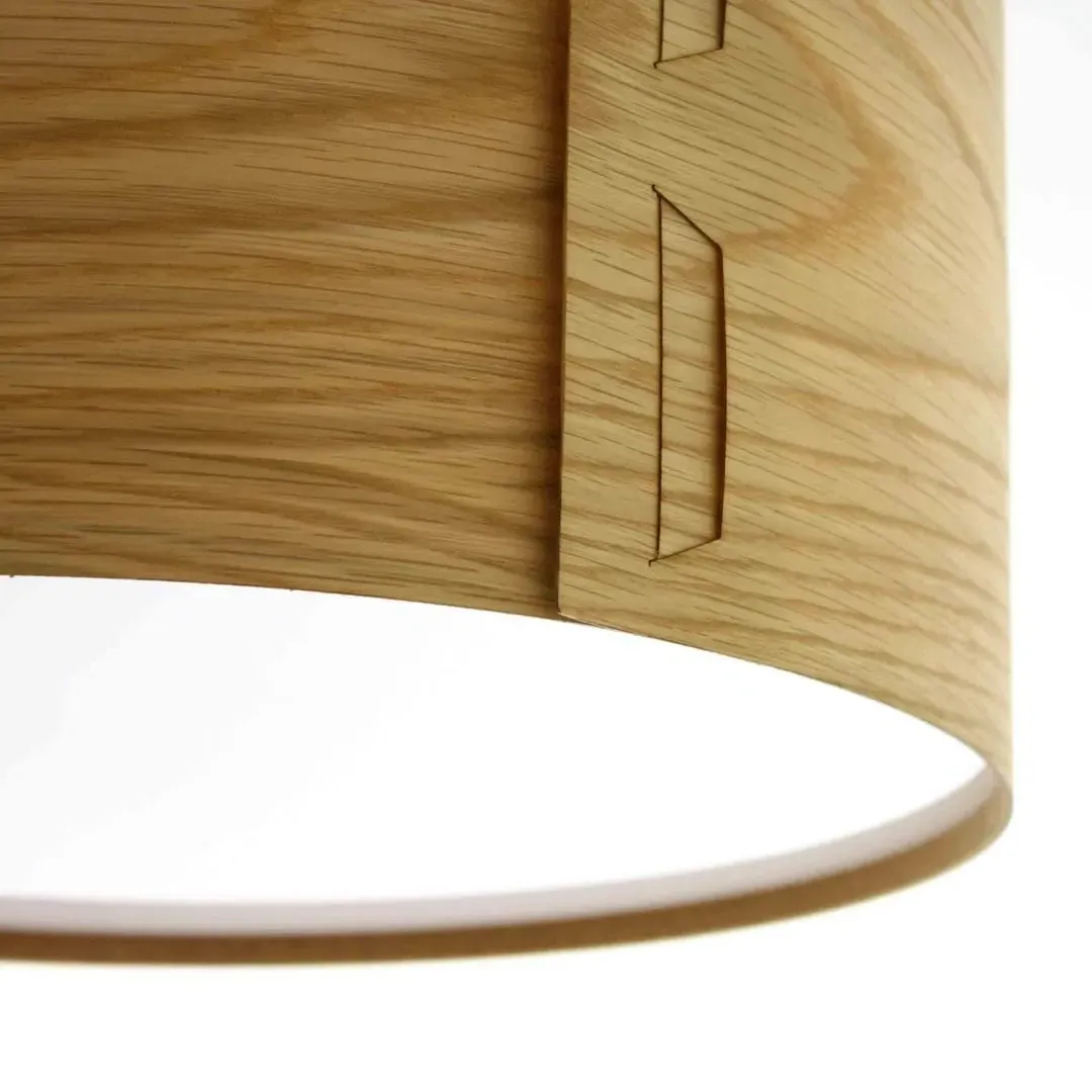 Tab Pendant Light Shade - Oak Veneer