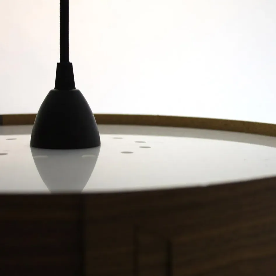 Tab Pendant Light Shade - Walnut Veneer