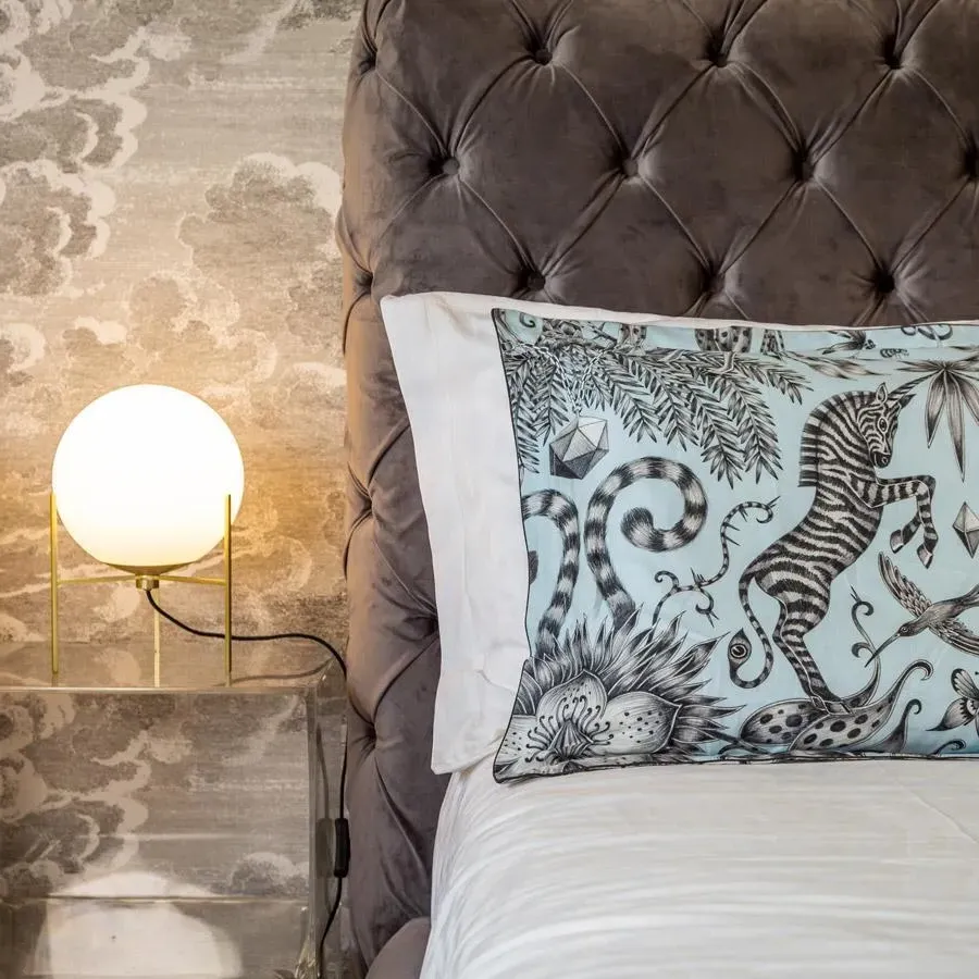 Table Lamp - White, Glass