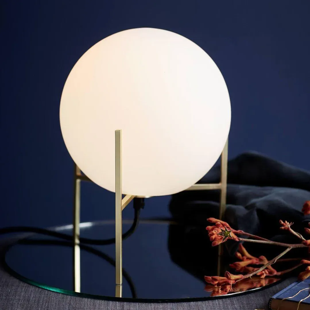 Table Lamp - White, Glass image