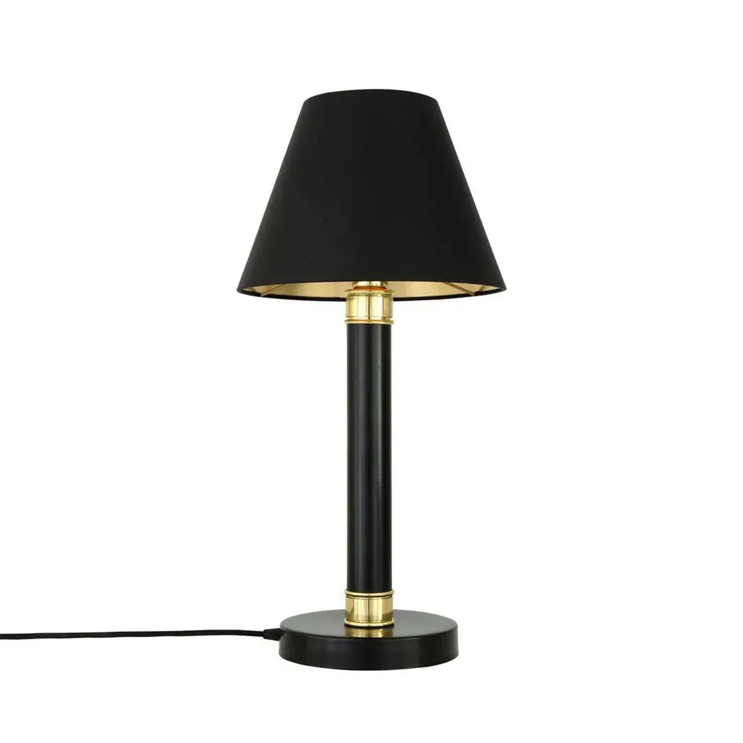 Table Lamp with Pillar Base - Black, Brass