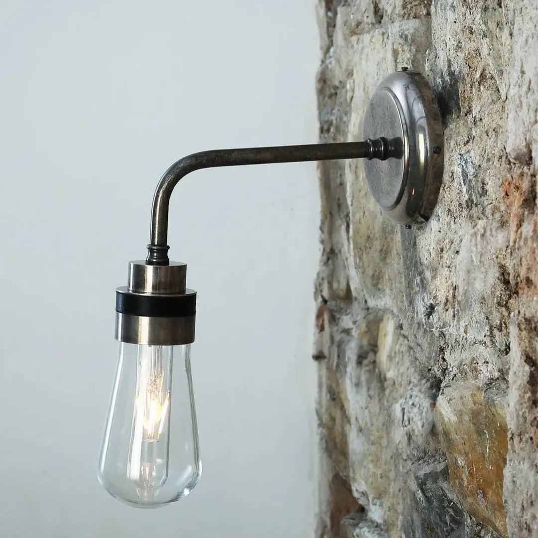 Teardrop Wall Light - Antique Silver image