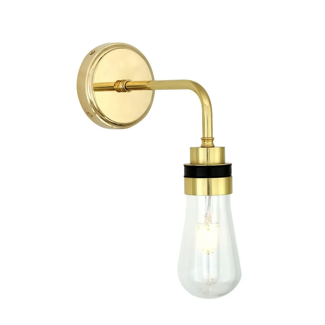 Teardrop Wall Light - Natural Brass