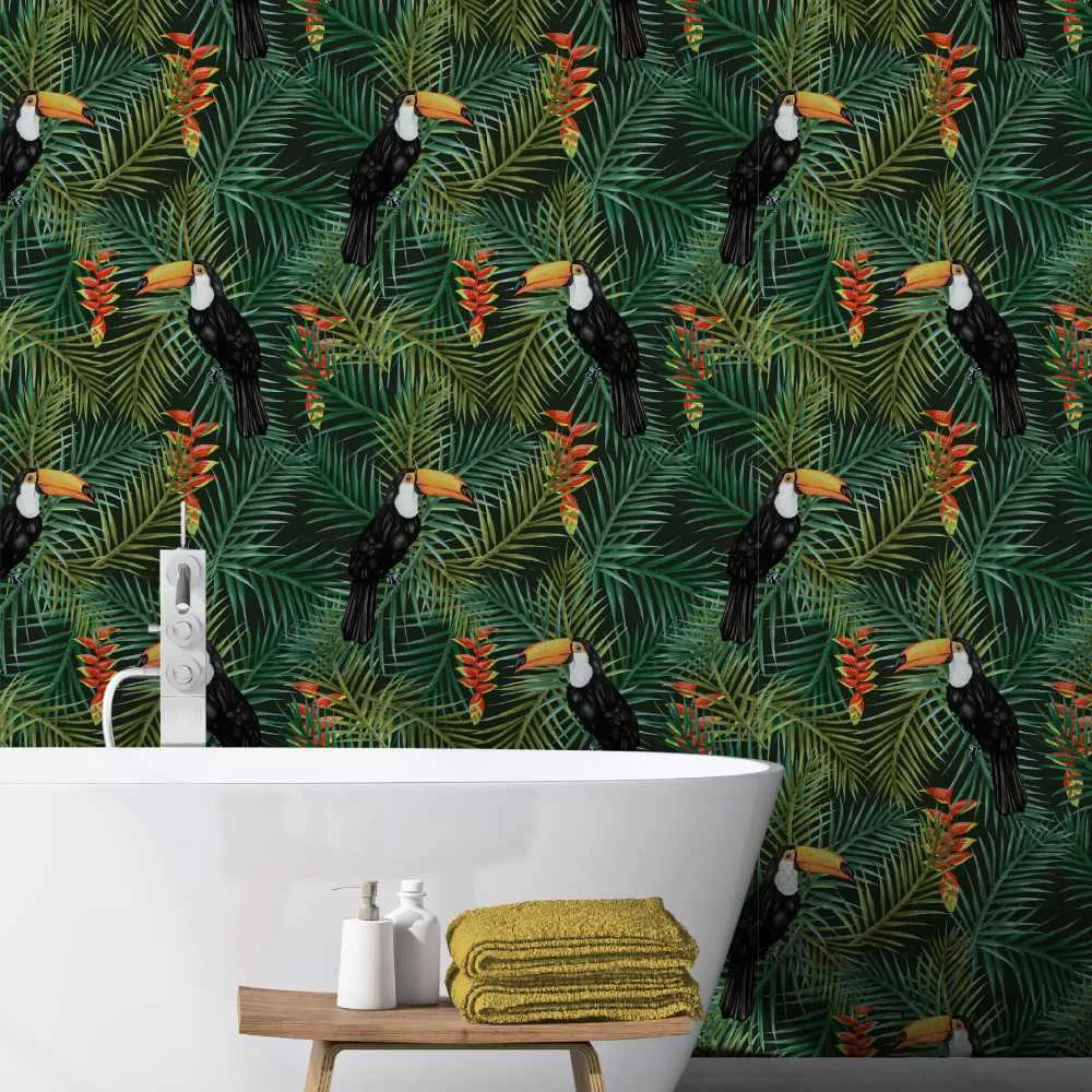 Toucan Tropical Wallpaper Roll - Graduate Collection
