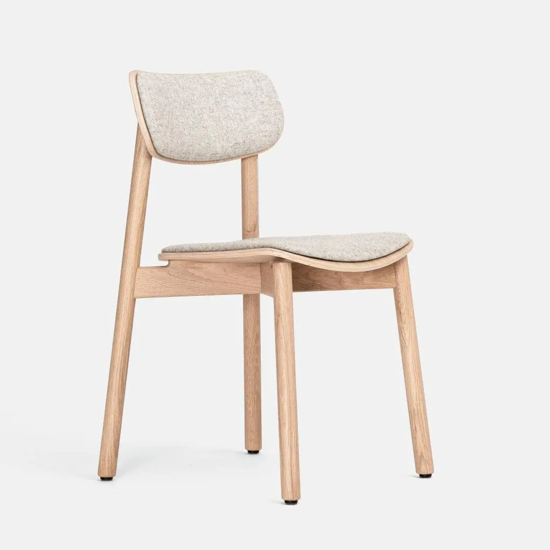 Upholstered Chair - Grey, Wool