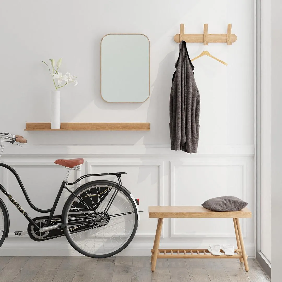 Wall Display Shelf - Natural Oak