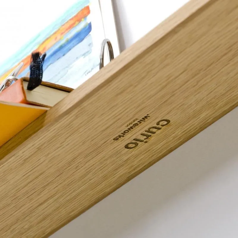 Wall Display Shelf - Natural Oak