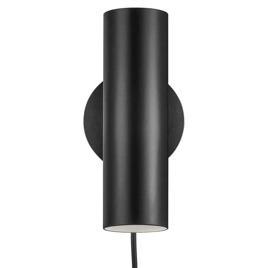 Wall Spotlight with Adjustable Head - Black