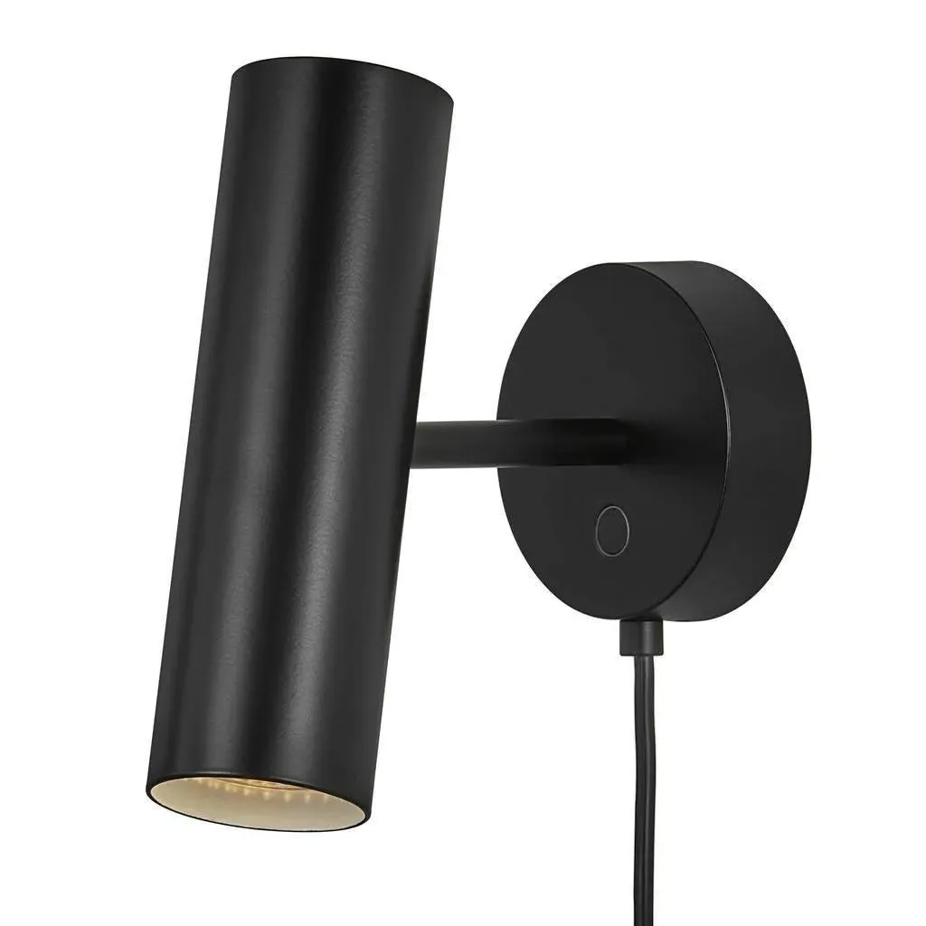 Wall Spotlight with Adjustable Head - Black image