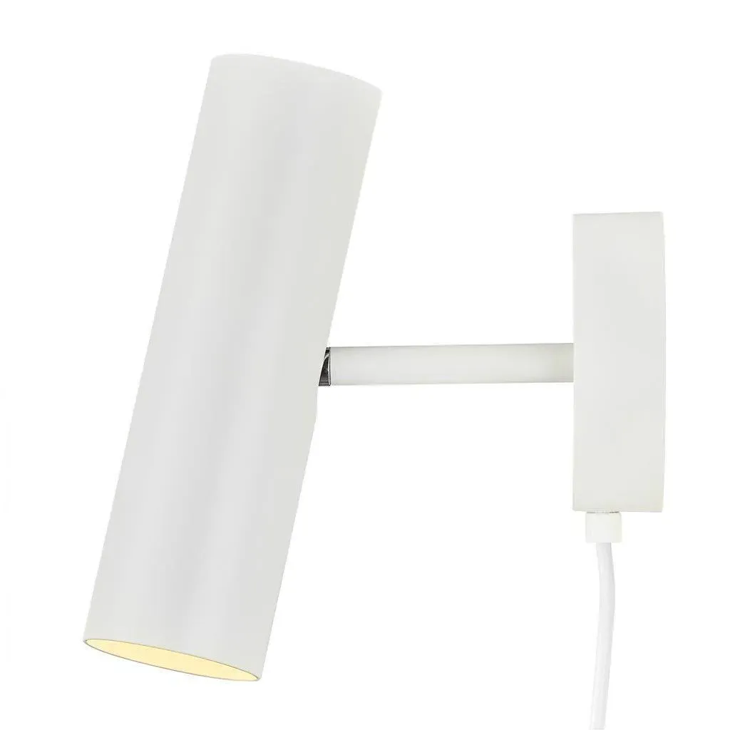 Wall Spotlight with Adjustable Head - White