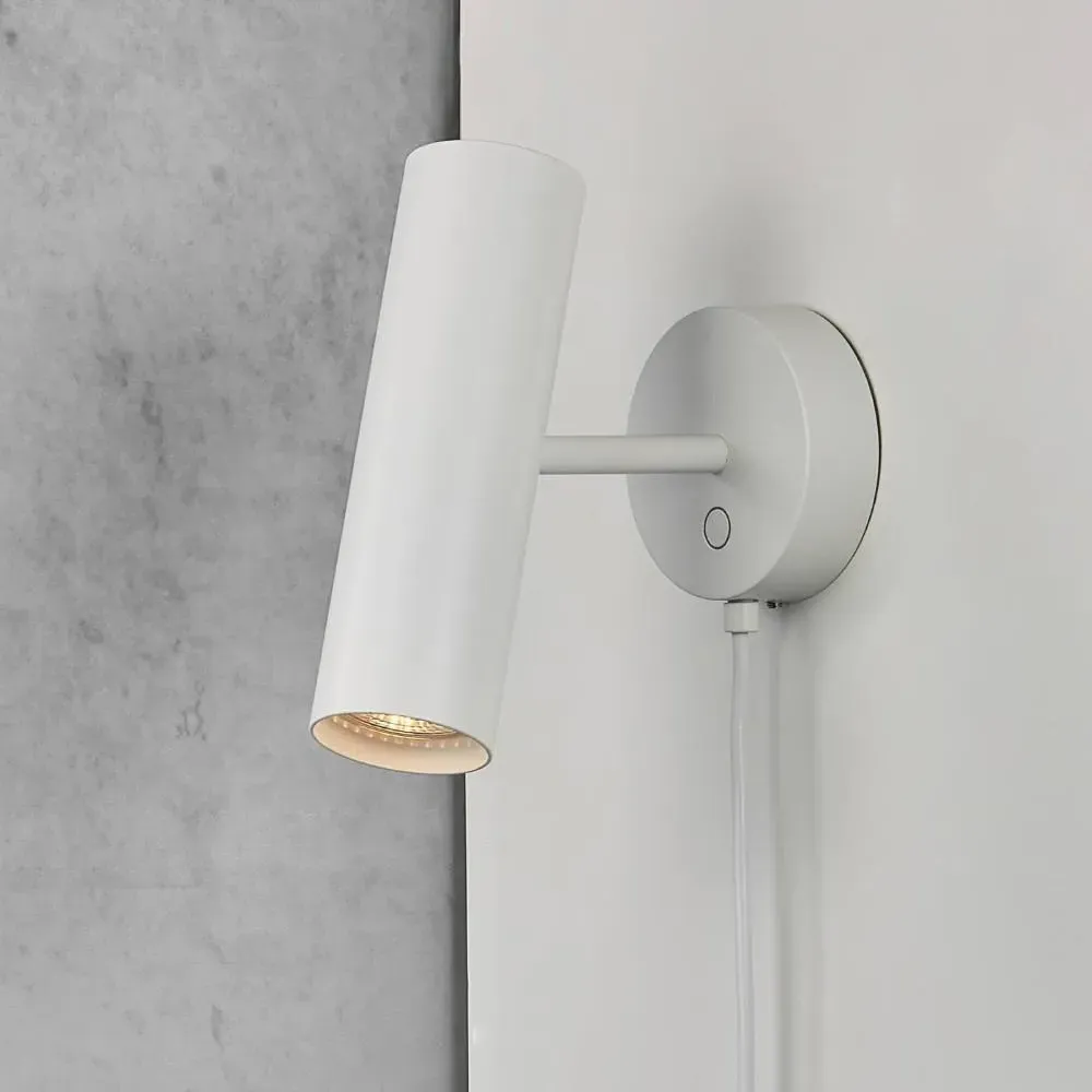 Wall Spotlight with Adjustable Head - White