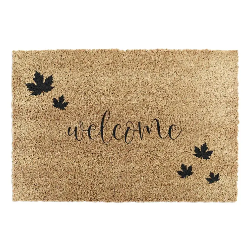 Welcome Leaf Doormat - Coir image