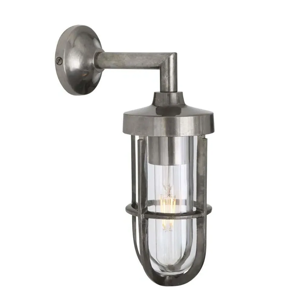 Well Glass Wall Light - Brass, Clear Glass image