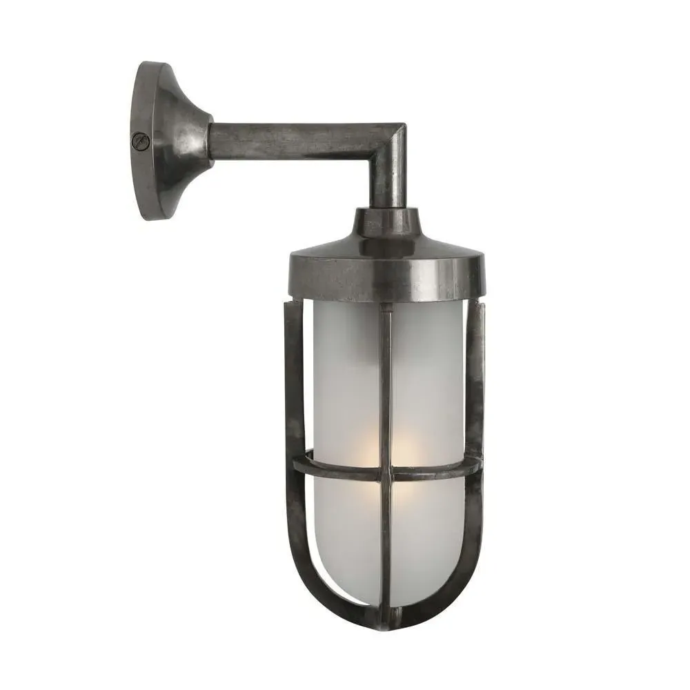 Well Glass Wall Light - Brass, Frosted Glass