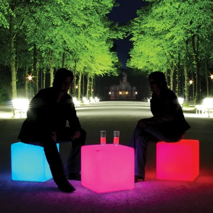 Outdoor LED Cube Table - Multicoloured product