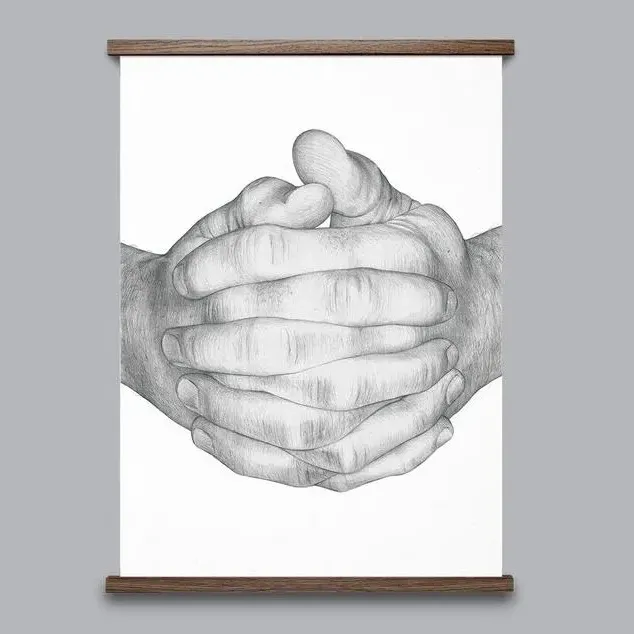 Magnetic Print Frame - Walnut product