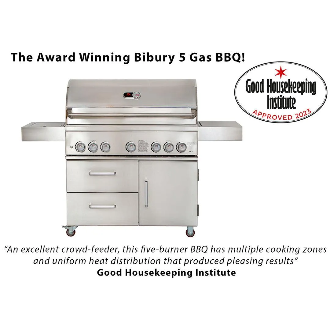 Bibury 5 Burner Gas BBQ with Rotisserie alternate view