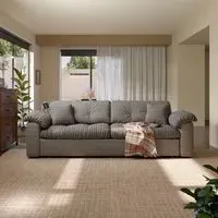 2-Seater Pull Out Sofa Bed with Storage