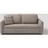 3-Seater Sofa Bed with Storage - Khaki, Velvet