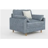 Cotton Linen Modular Sofa with Fringed Trim - Cotton-Linen alternate view
