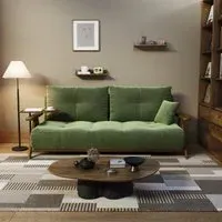 Foldable 3 Mode Sofa Bed - Matte Fabric, Solid Wood