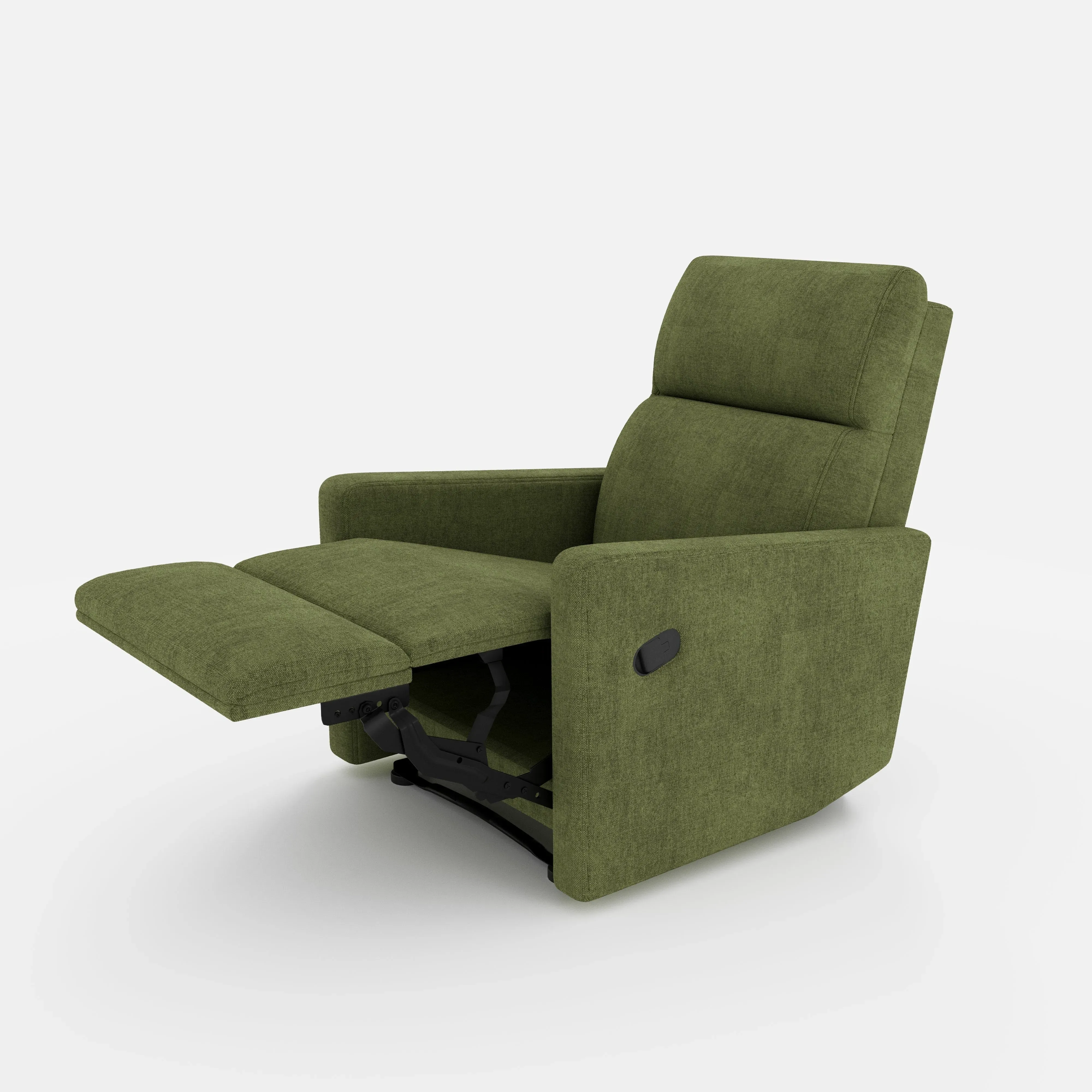 Manual Reclining Armchair with Footrest - Cotton Linen product