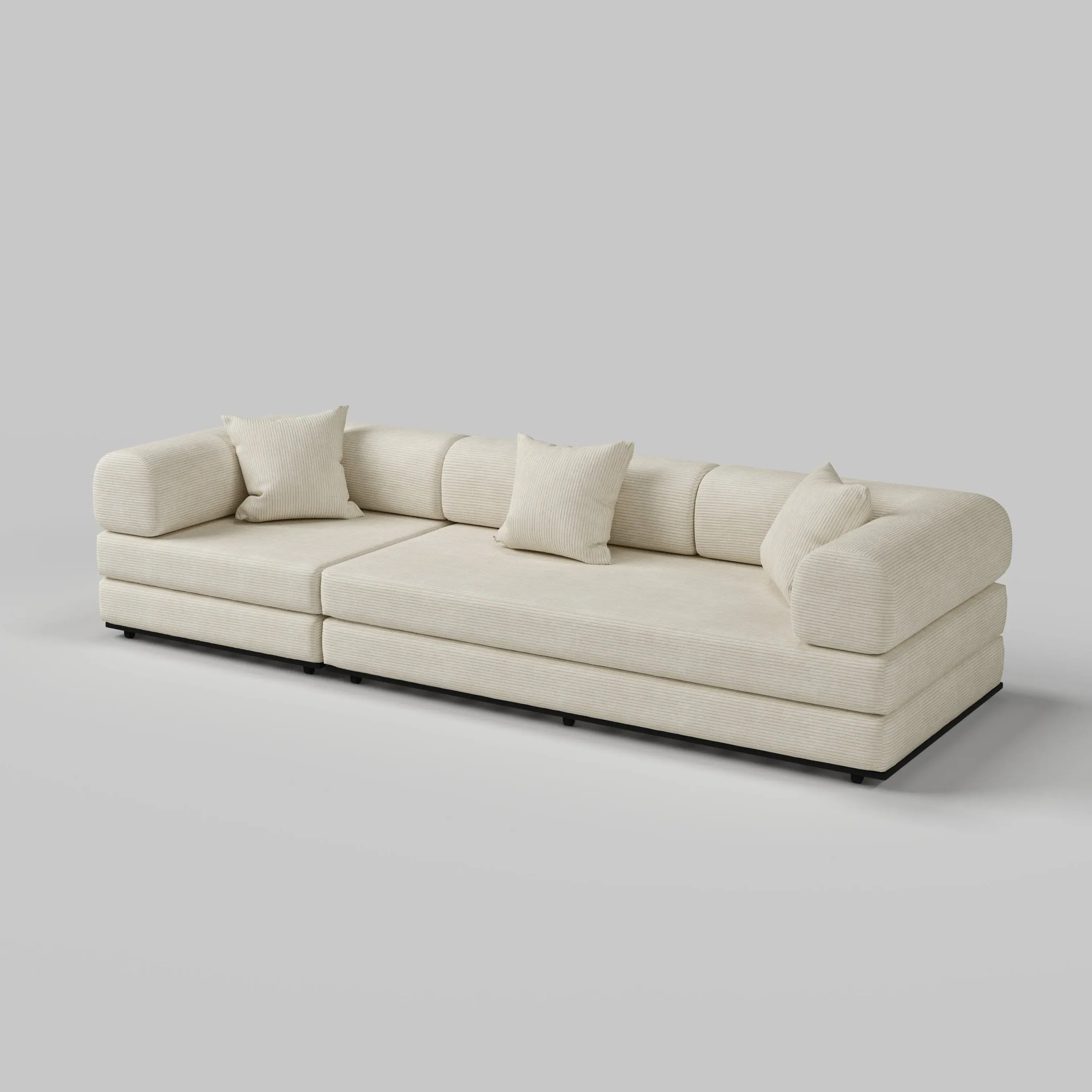 Matcha Toast 2-Seater Sofa Bed - Corduroy