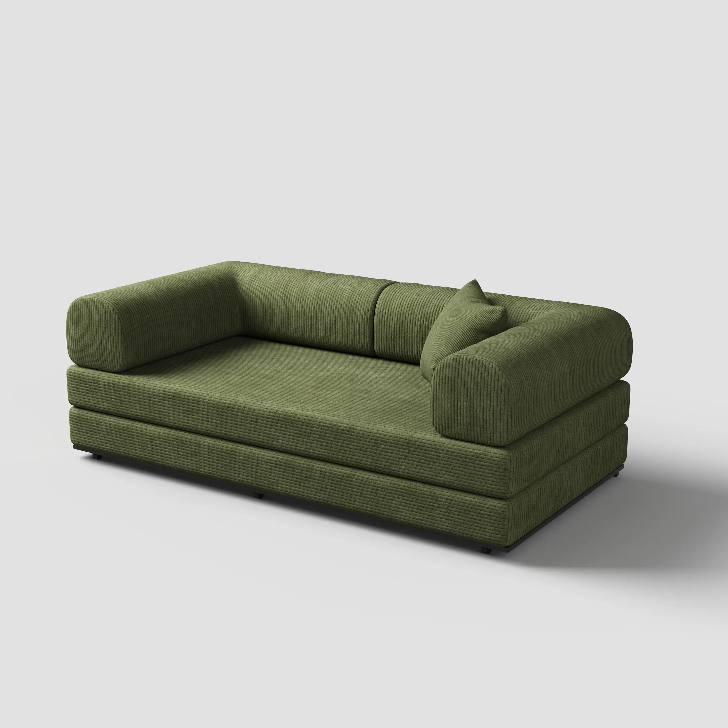 Matcha Toast 2-Seater Sofa Bed - Corduroy
