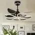 42-Inch Ceiling Fan with Light - Black, Aluminum