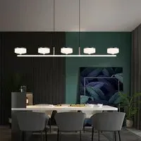 Aluminum Acrylic Chandelier with Three-Color Changing