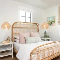 AmberNest Dome Pendant Light - Natural, Rattan