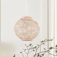 Artisanal Rattan Pendant Light - Natural
